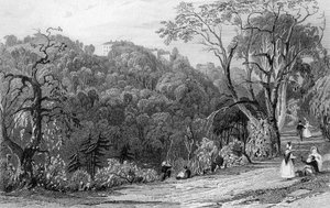 Castle Eden Hall, Durham, 1833 alkotó: Thomas Allom