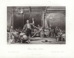 Kínai ópiumdohányzók alkotó: Thomas Allom