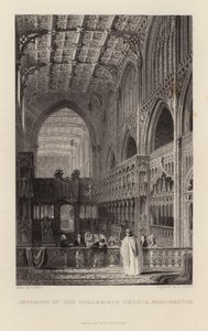 A manchesteri kollégiumi templom belseje alkotó: Thomas Allom
