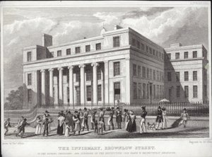 Liverpool Kórház, Brownlow Street alkotó: Thomas Allom