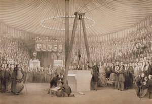 Albert herceg lerakja az új királyi tőzsde első kövét, London, 1842. január 17 alkotó: Thomas Allom