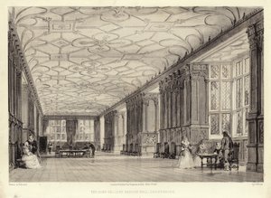 The Long Gallery, Haddon Hall, Derbyshire (litotint) alkotó: Thomas Allom