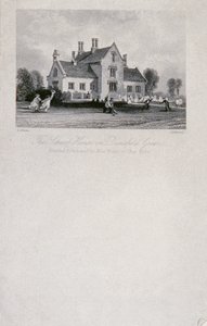 Az iskolaház Dunsfold Greenben, Surrey, 1850 (acél vonalmetszet) alkotó: Thomas Allom