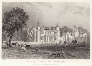 Underlay Hall Westmorelandben alkotó: Thomas Allom