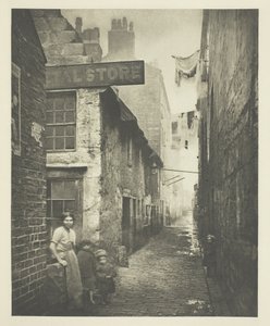 Old Vennel off High Street alkotó: Thomas Annan