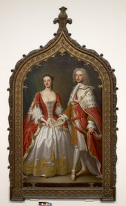 Thomas Fermor, Pomfret 1. grófja és Henrietta Louisa, Pomfret grófnője, 1750 körül