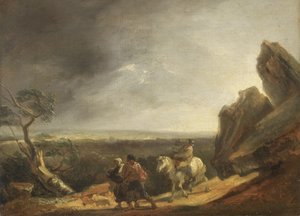 A vihar (olaj, vászon) alkotó: Thomas Barker of Bath