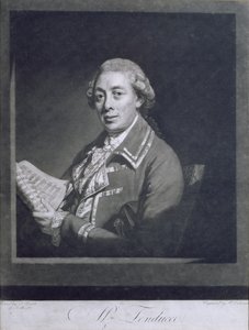 Giusto Ferdinando Tenducci (kb.1735-90) olasz kasztrát portréja, William Dickinson (1746-1823) metszet, 1782