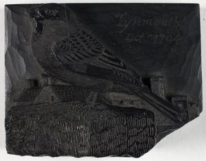 Fametszetblokk „A veréb” című laphoz, a Brit madarak története című műből alkotó: Thomas Bewick