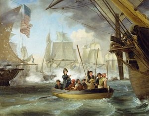 Perry Commodore az Erie-tói csatában (olaj, vászon) alkotó: Thomas Birch