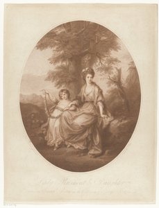 Lady Rebecca Northwick és lánya, Anne Rushout portréja Lady Rushout és lánya (cím a tárgyon)