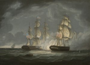 Futó akció az amerikai fregatt elnök és H.M.S. között Endymion, 1815