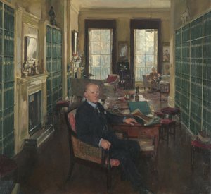Sir Robert Witt a Portman Square 32. szám alatti könyvtárában