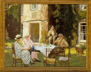 Thomas C.Dugdale, The tea party / Gemälde
