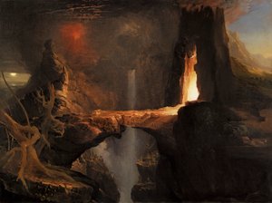Kizárás. Hold és tűzfény alkotó: Thomas Cole