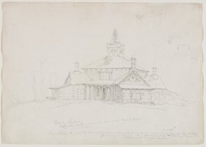 Hornby Lodge, 1839 alkotó: Thomas Cole