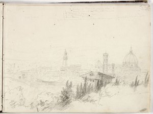 Firenze panorámája alkotó: Thomas Cole