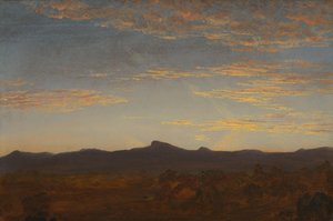 Tanulmány a "Catskill Creek" számára, 1844-1845 körül (olaj, fa) alkotó: Thomas Cole