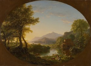 A malom, naplemente alkotó: Thomas Cole