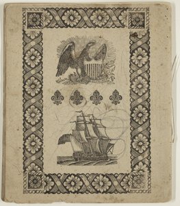 Cím nélkül ("Kivonatok A színezés művészetéből"), 1825 körül (toll és tinta, papír) alkotó: Thomas Cole