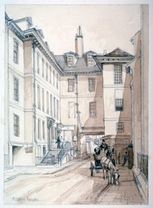 Austin Friars Street, London City, 1851. alkotó: Thomas Colman Dibdin