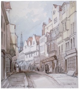 Kilátás a Holywell Streetre, Westminster, London, 1851. alkotó: Thomas Colman Dibdin