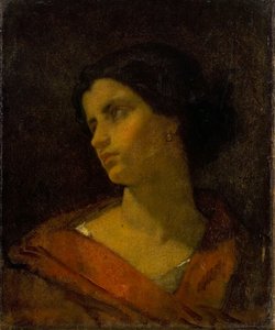 Női fej, tanulmány alkotó: Thomas Couture