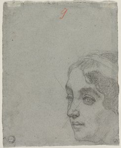 Egy nő feje verso, c. 1857.