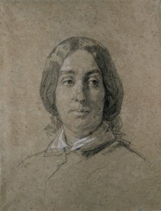 George Sand portréja. alkotó: Thomas Couture