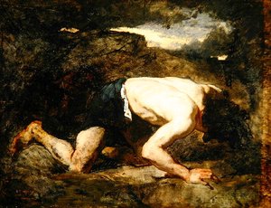 A szökevény, Study for Timon of Athén, 1857 körül (olaj, vászon)