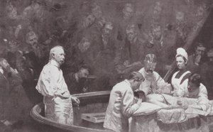 Philadelphia: Dr. D Hayes Agnew, egy klinika zárásakor (litho) alkotó: Thomas Cowperthwait (after) Eakins