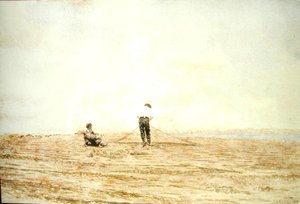 A háló megjavítása alkotó: Thomas Cowperthwait Eakins