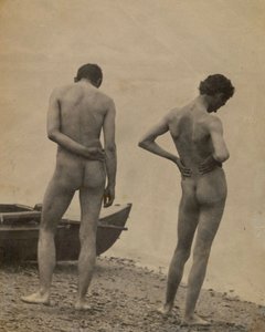 Thomas Eakins és John Laurie Wallace egy tengerparton, 1883