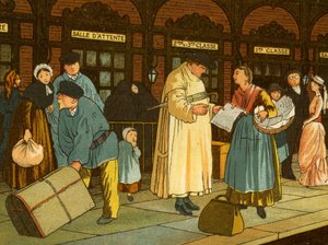 Vonatperon az észak-franciaországi állomáson alkotó: Thomas Crane