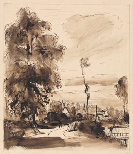 Country Lane nyaralók alkotó: Thomas Creswick