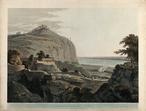 A Rotas Ghur, Bahar északnyugati nézete alkotó: Thomas Daniell