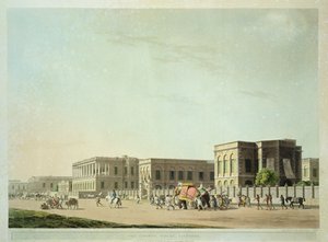 The Council House, Calcutta, 29. tábla a „Keleti tájkép: Huszonnégy nézet Hindoostanban” című művéből, Thomas és William (1769-1837) metszett Daniell, 1798