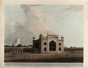 A Taje Mahal, Agrában alkotó: Thomas Daniell