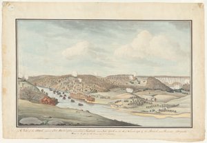 Támadás a Washington erőd ellen, 1776-1812 körül (akvarell)