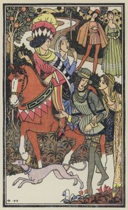 Illusztráció Boccaccio Dekameronjához (színes litográfia)