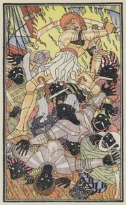 Illusztráció Boccaccio Dekameronjához (színes litográfia)