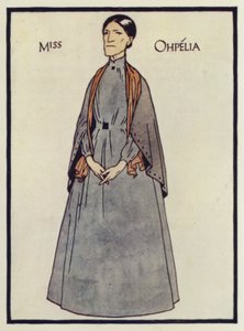 Miss Ophelia, a Tamás bácsi kunyhója (színes litográfia) egyik szereplője