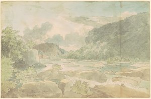 Harpers Ferry in Below, 1825-26 körül (toll és tinta akvarellel papíron)