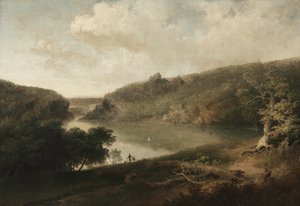 Kilátás egy tóra, c. 1830-as évek.