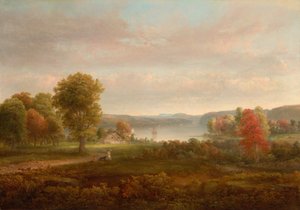 Kilátás a Hudsonra 1850 őszén.