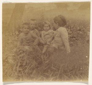 [Frances Eakins Crowell és négy gyermeke] alkotó: Thomas Eakins