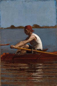 John Biglin egypárevezősben alkotó: Thomas Eakins