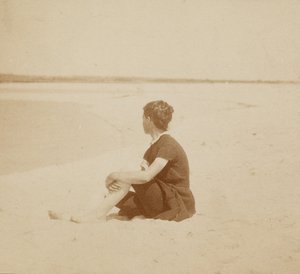 [Mary Macdowell a tengerparton, Manasquan, New Jersey] alkotó: Thomas Eakins