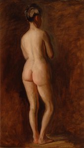 Álló női akt (hátulról) alkotó: Thomas Eakins