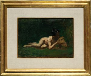 Tanulmány az „Arcadia”-ban pihenő fiúról alkotó: Thomas Eakins